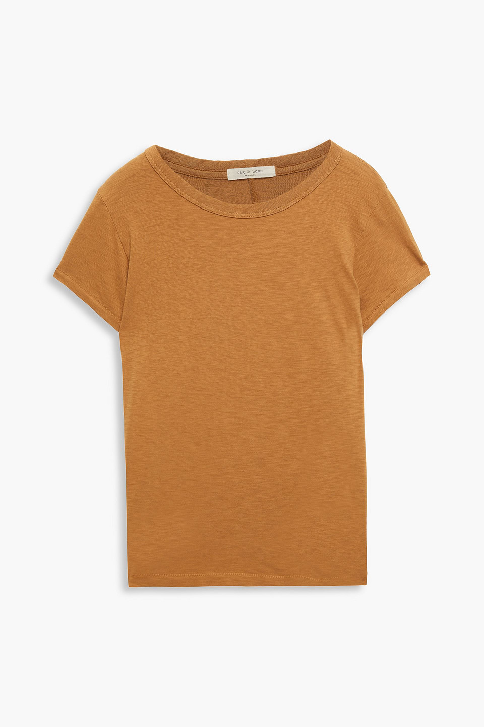rag & bone - slub organic pima cotton-jersey t-shirt - yellow - xxs