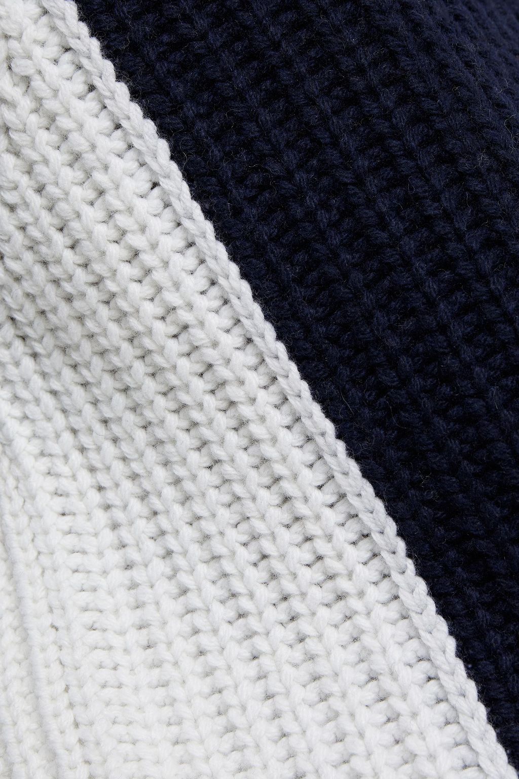 BOGNER Color-block ribbed-knit sweater
