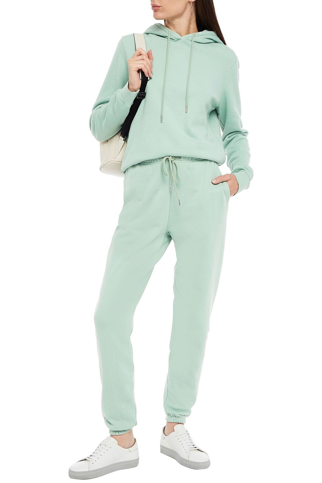 NINETY PERCENT Organic cotton-fleece hoodie