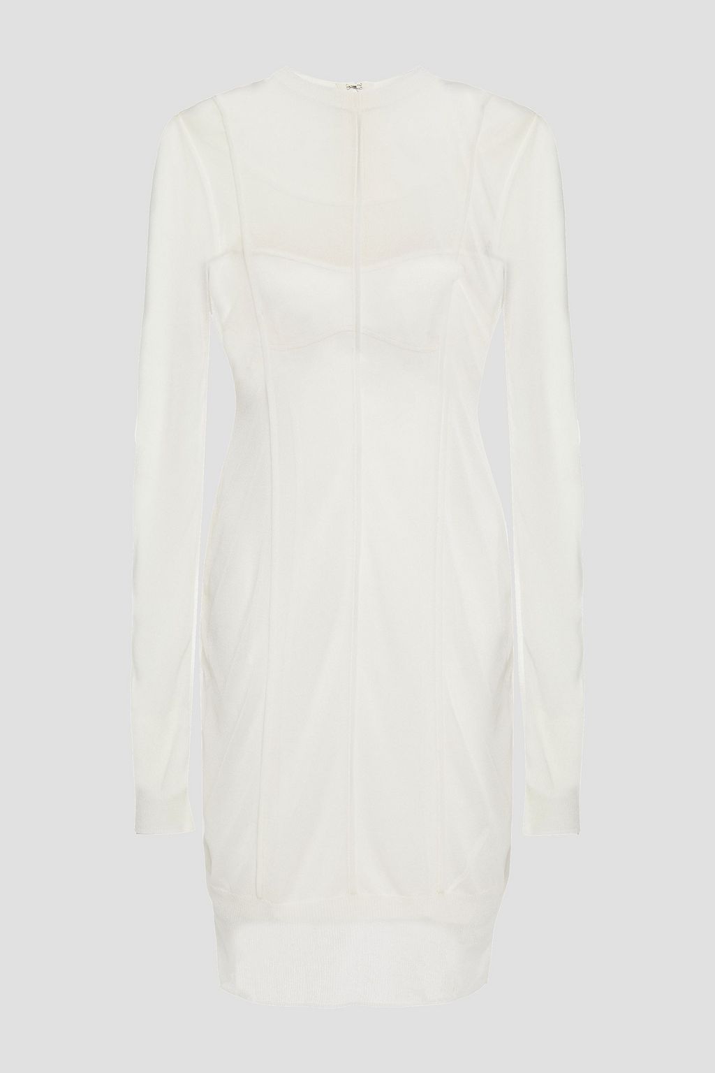 White Knitted mini dress | HERVÉ LÉGER 