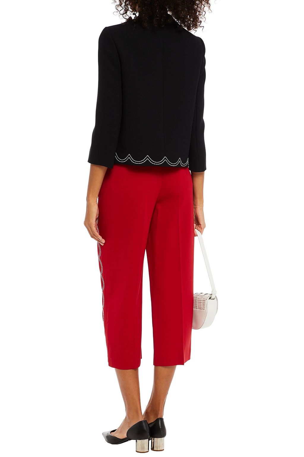 REDVALENTINO Embellished crepe jacket