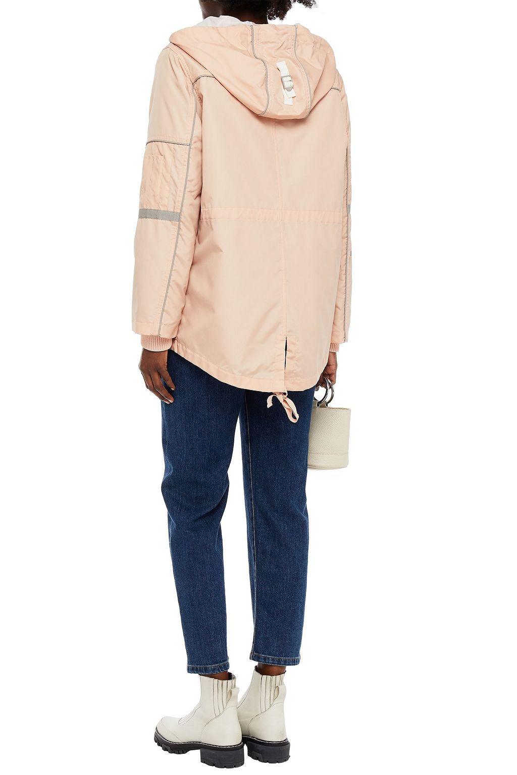 REDVALENTINO Printed shell hooded jacket