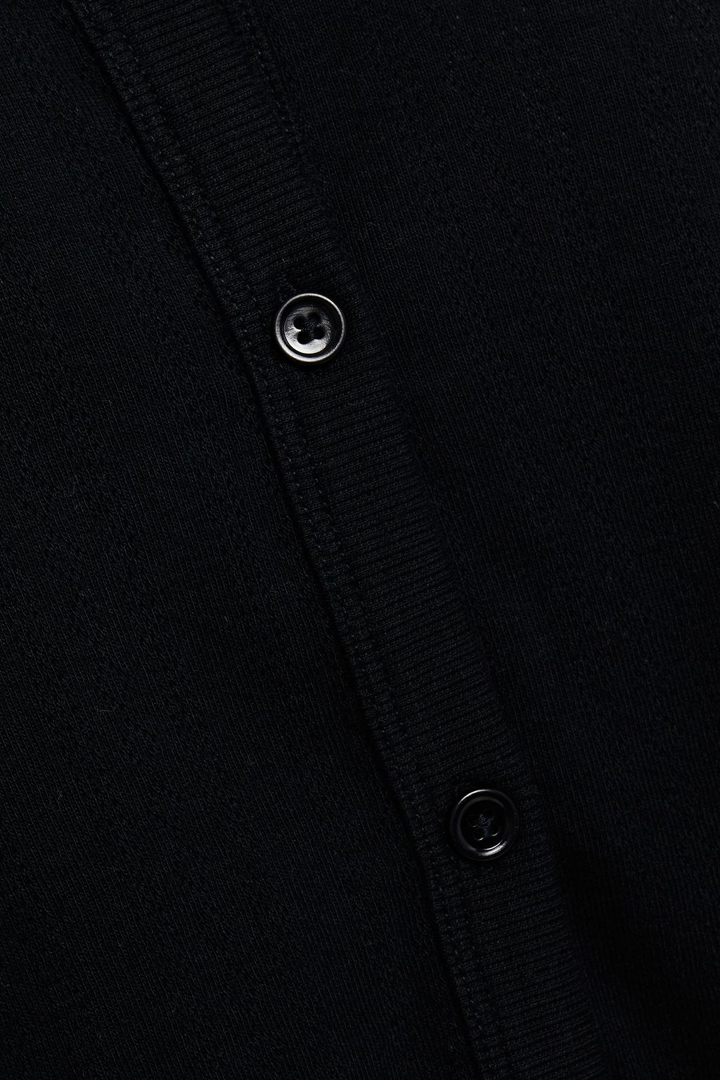 NINETY PERCENT Cropped pointelle-knit organic cotton cardigan
