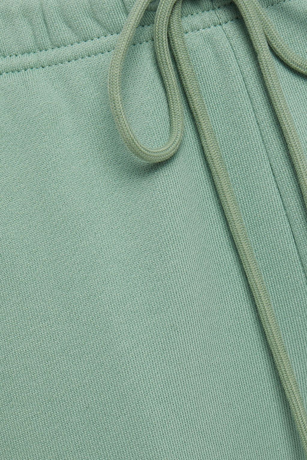 NINETY PERCENT Organic cotton-fleece track pants