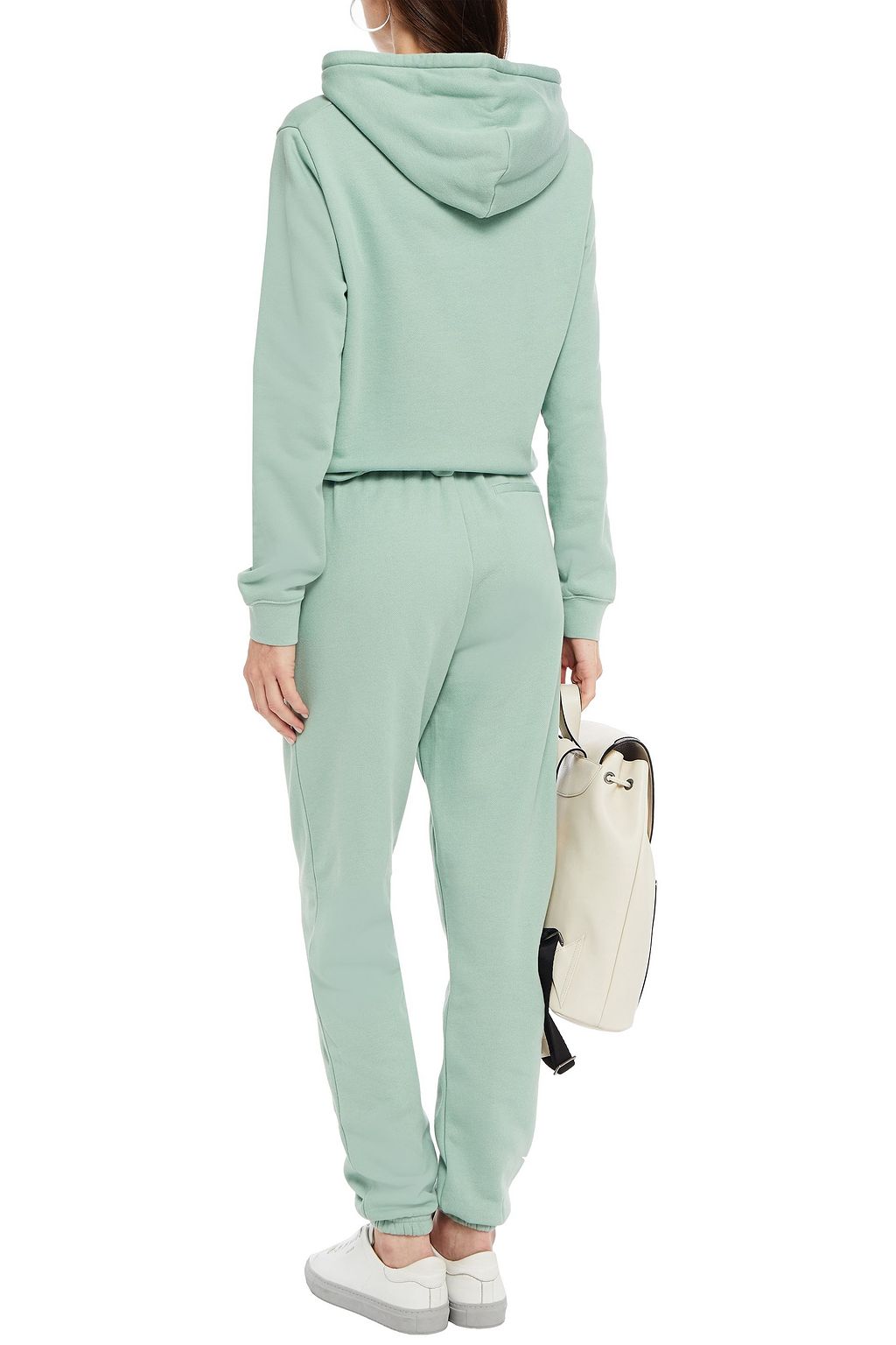 NINETY PERCENT Organic cotton-fleece track pants