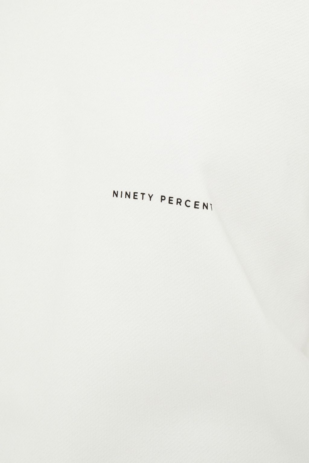 NINETY PERCENT Printed organic French cotton-terry hoodie