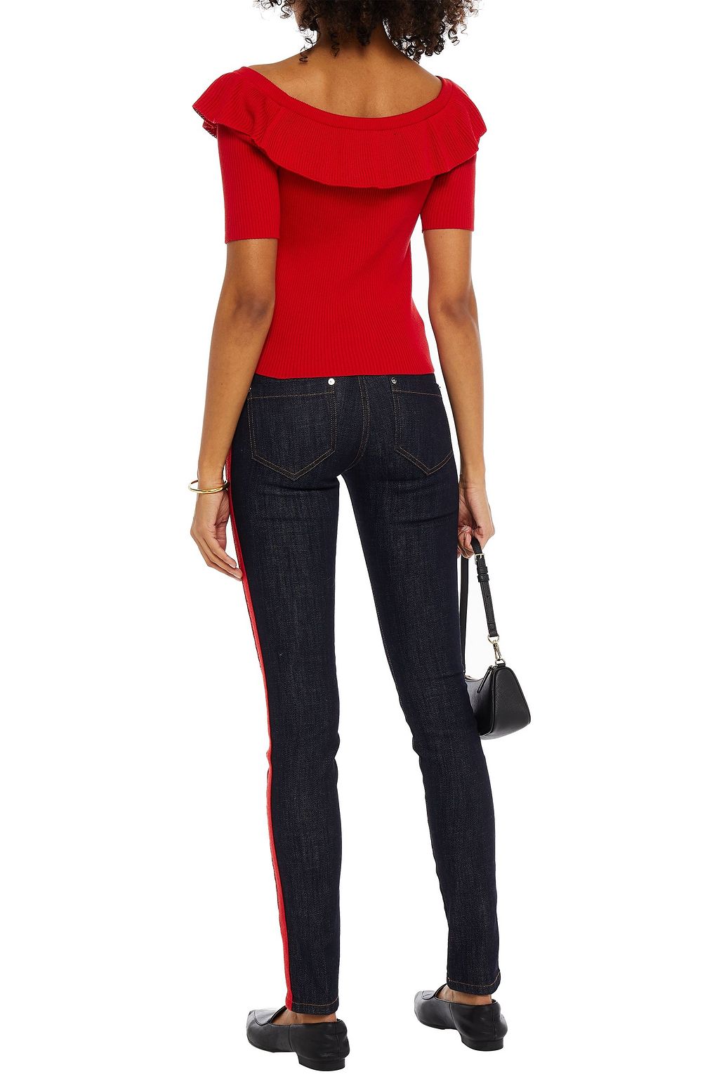 REDVALENTINO Mid-rise skinny jeans