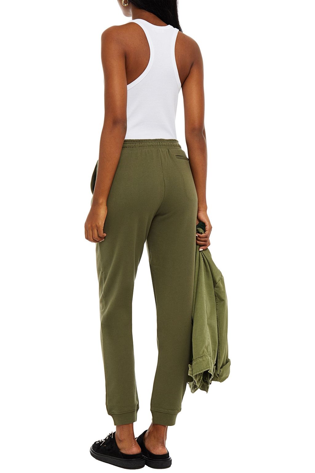 NINETY PERCENT French cotton-terry track pants