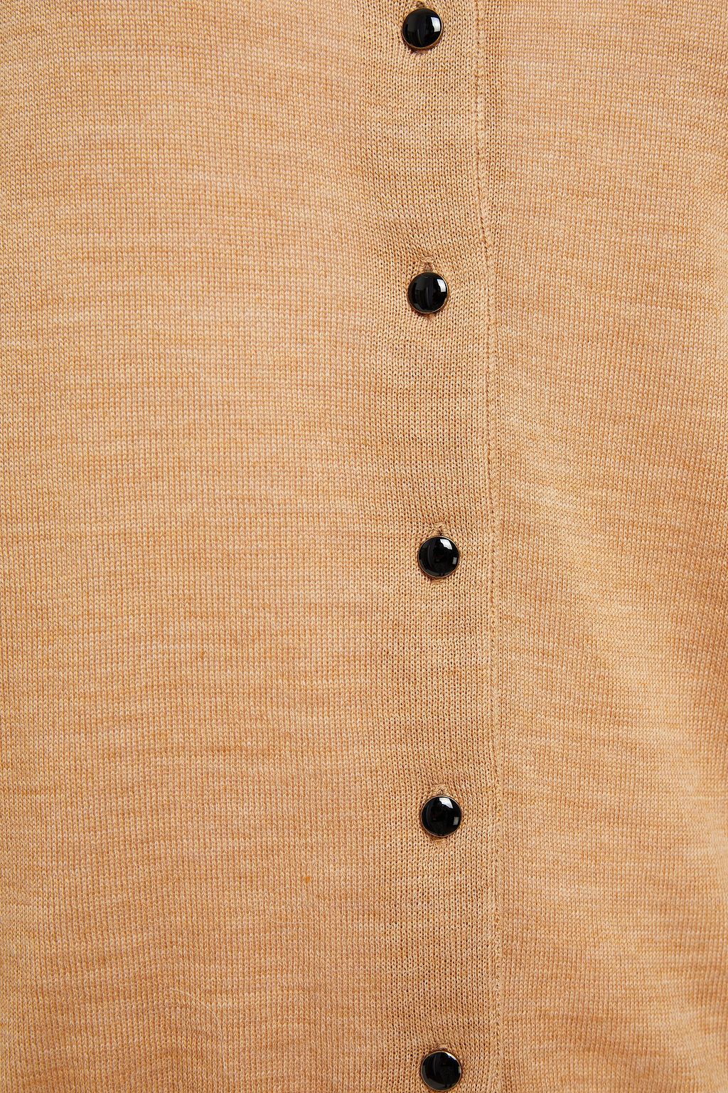 GESTUZ Mélange wool cardigan