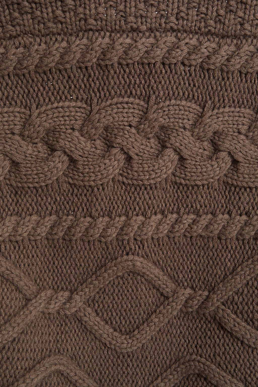 GESTUZ Lupia cable-knit wool and cotton-blend vest