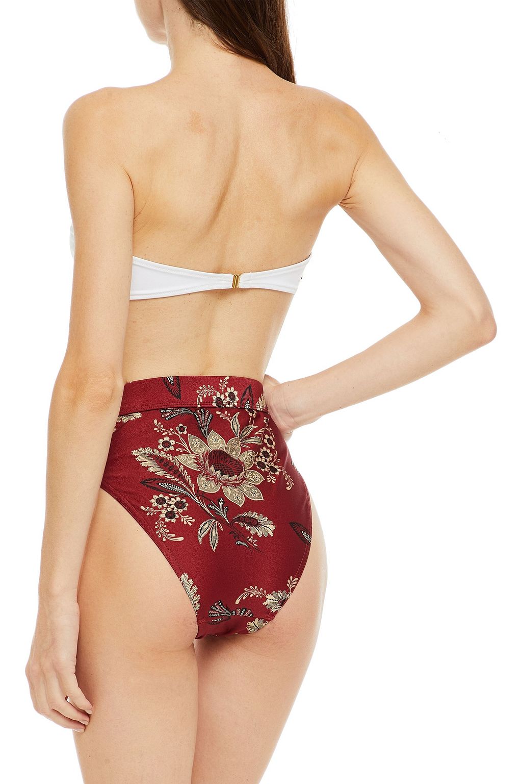 ZIMMERMANN Juno floralprint highrise bikini briefs Sale up to 70
