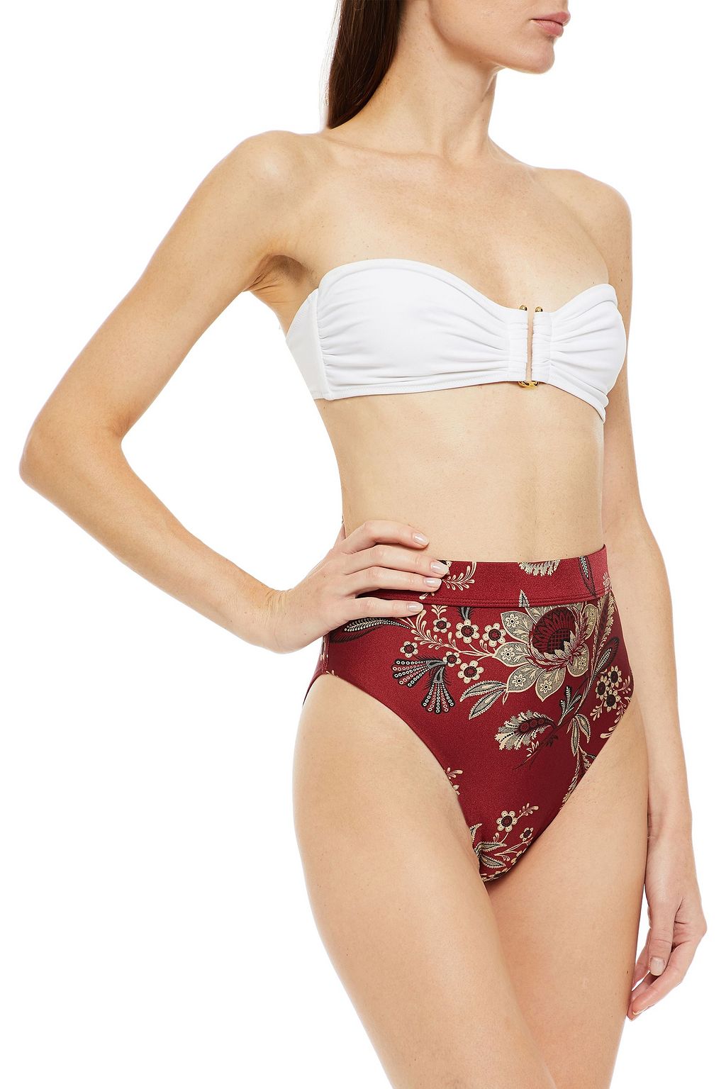 ZIMMERMANN Juno floralprint highrise bikini briefs Sale up to 70