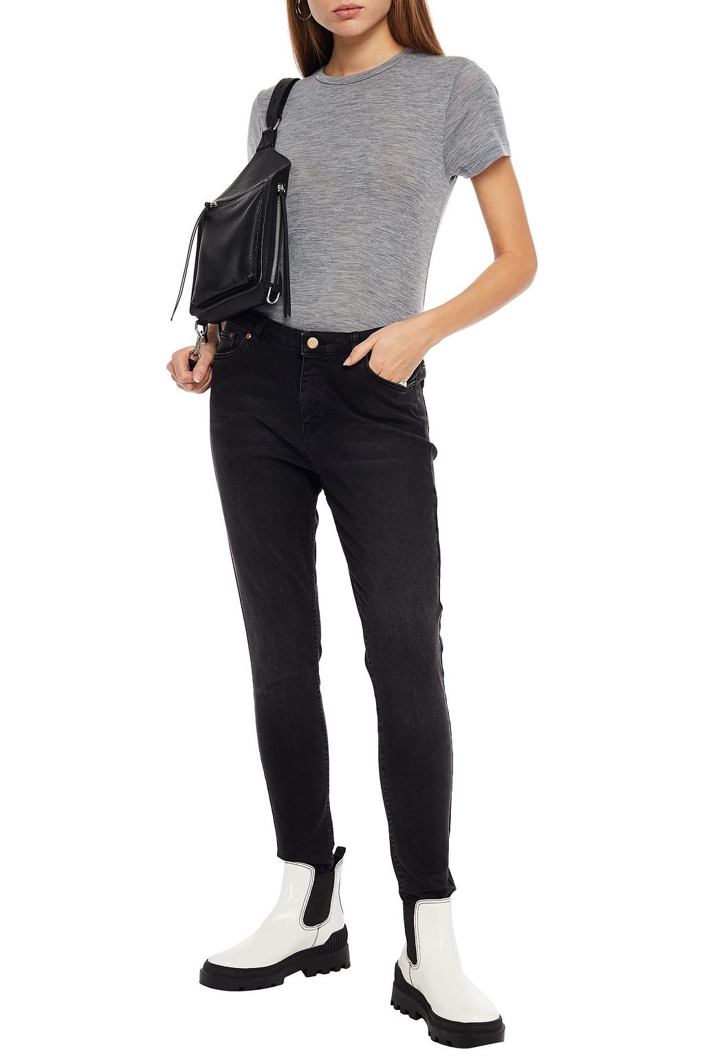 GESTUZ Wilma wool-jersey T-shirt