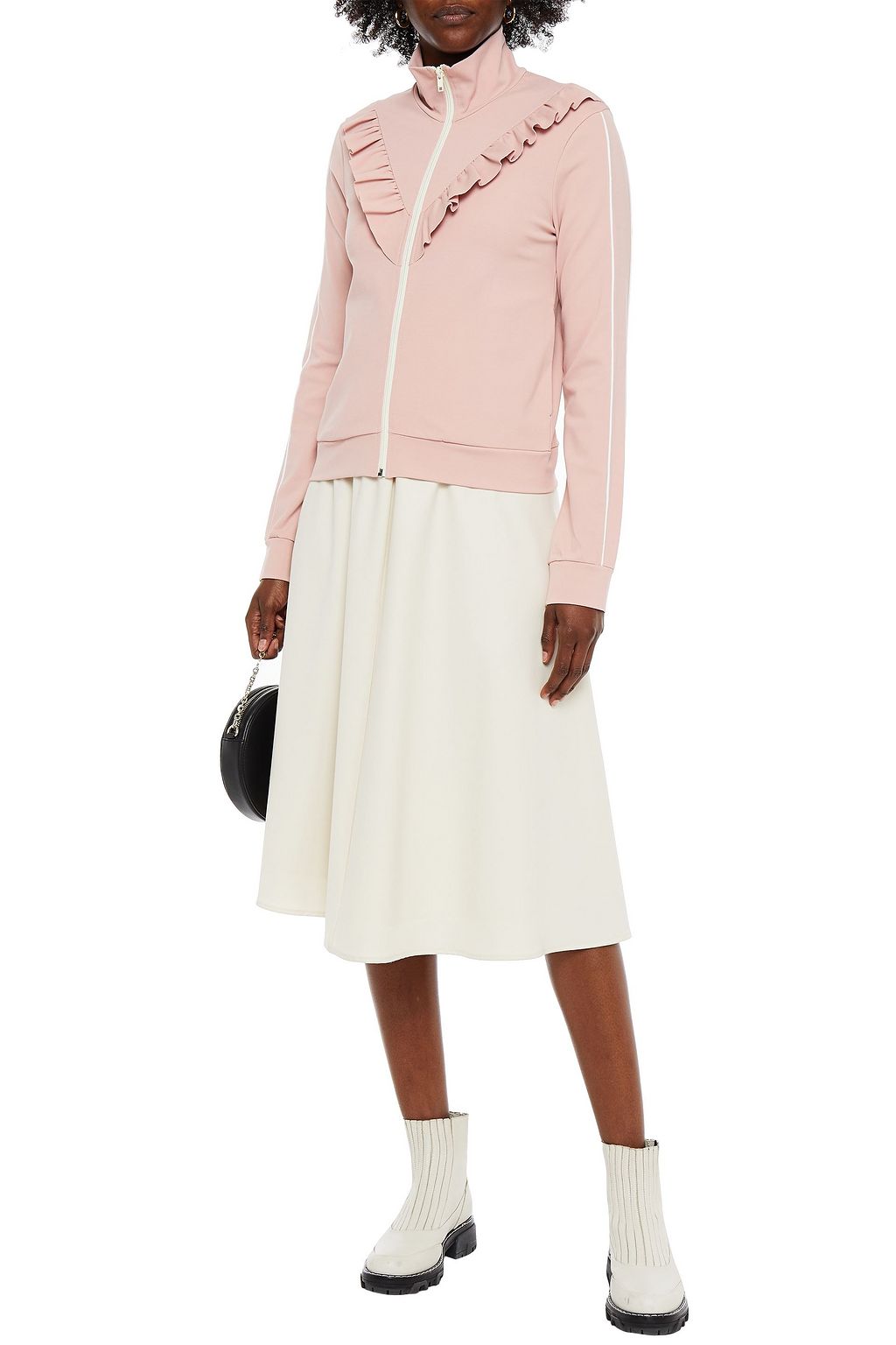 REDVALENTINO Ruffled jersey jacket