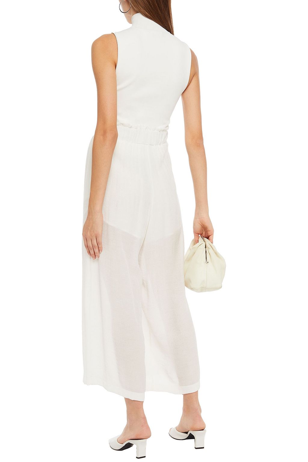 THE RANGE Cropped crepon culottes