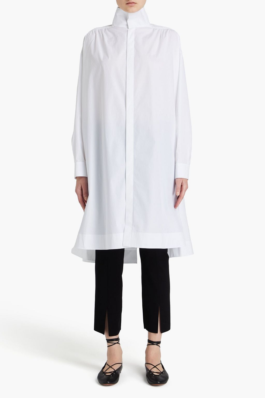 ALAÏA コットンポプリン オーバーサイズシャツ