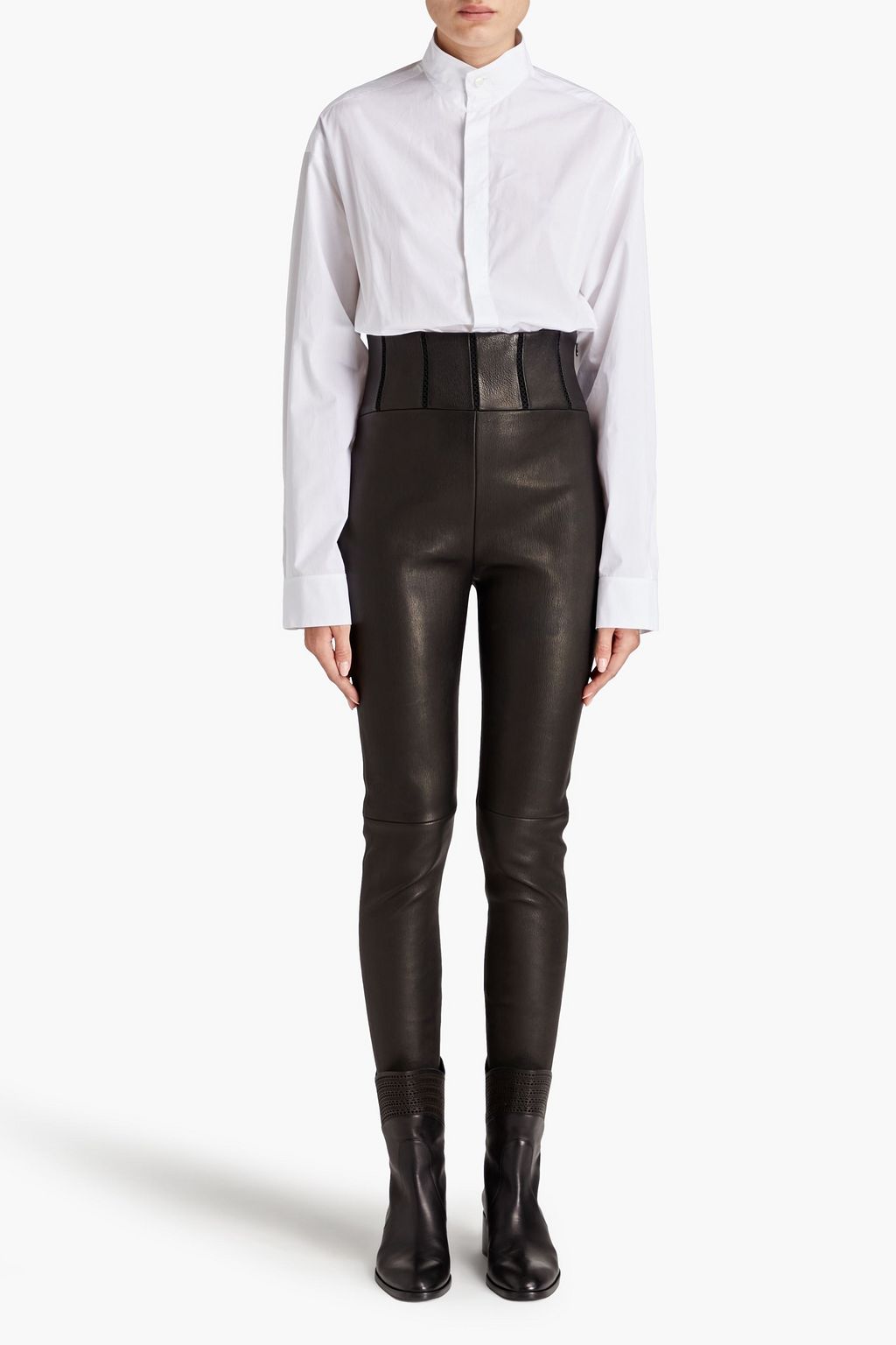 ALAÏA Cotton-poplin bodysuit