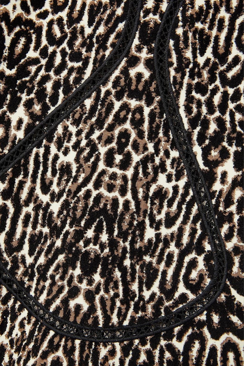 ALAÏA Fluted leopard jacquard-knit mini dress
