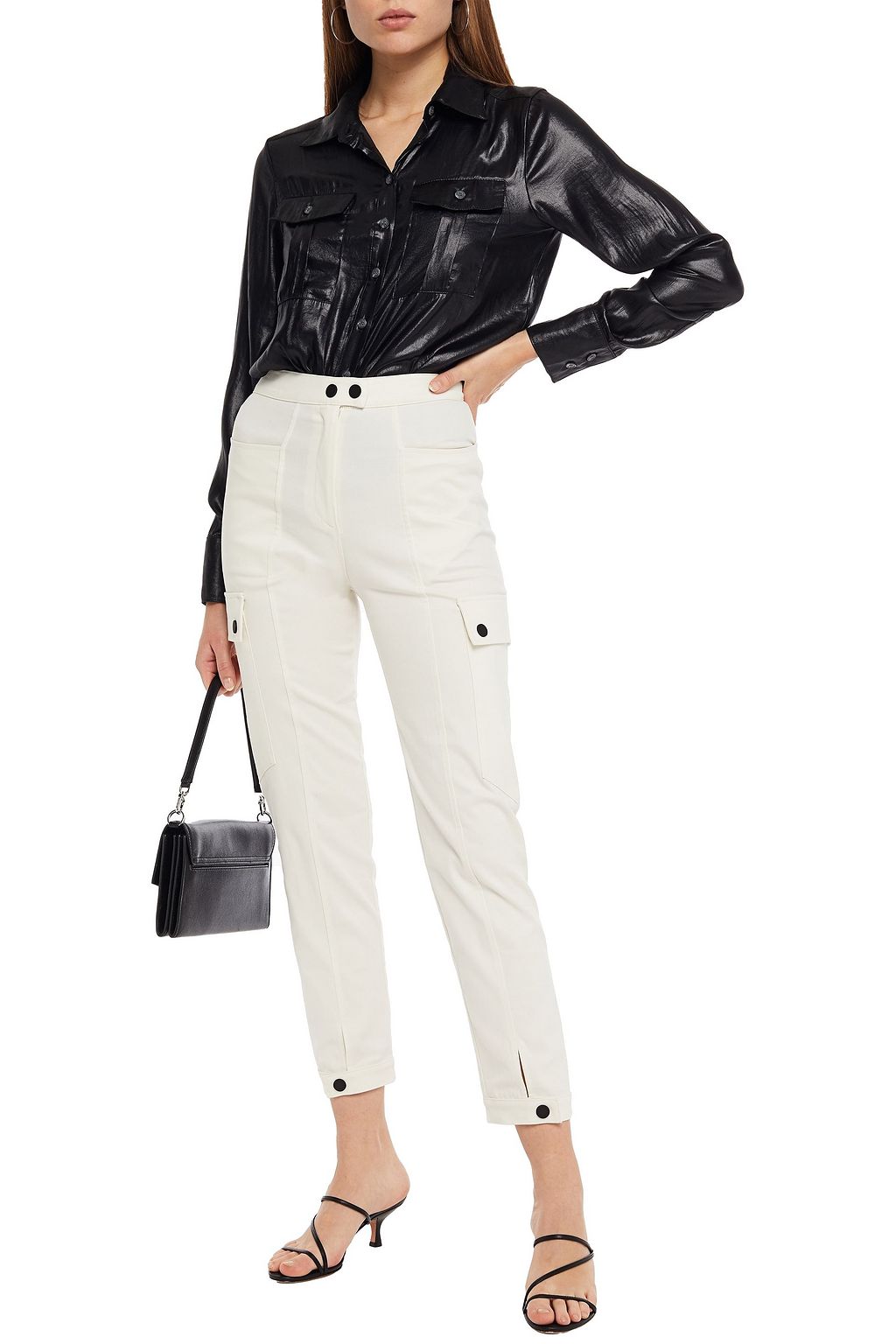 THE RANGE Cotton-blend twill tapered pants