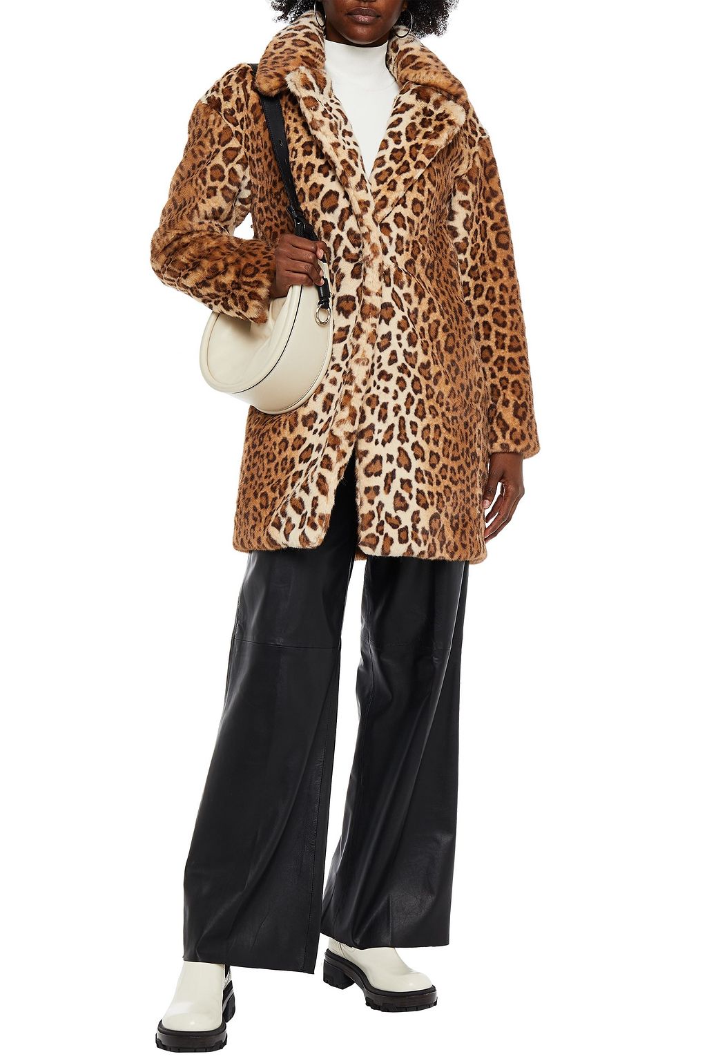 RAG & BONE Emma leopard-print faux fur coat