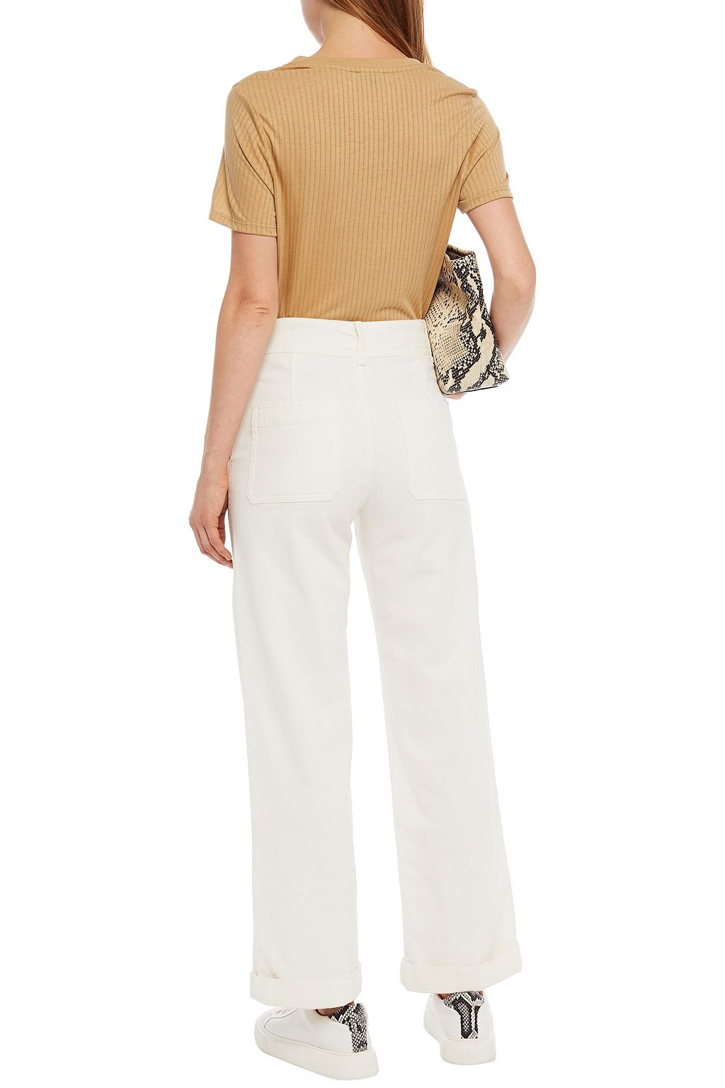 THE RANGE Ribbed TENCEL™ and cotton-blend T-shirt