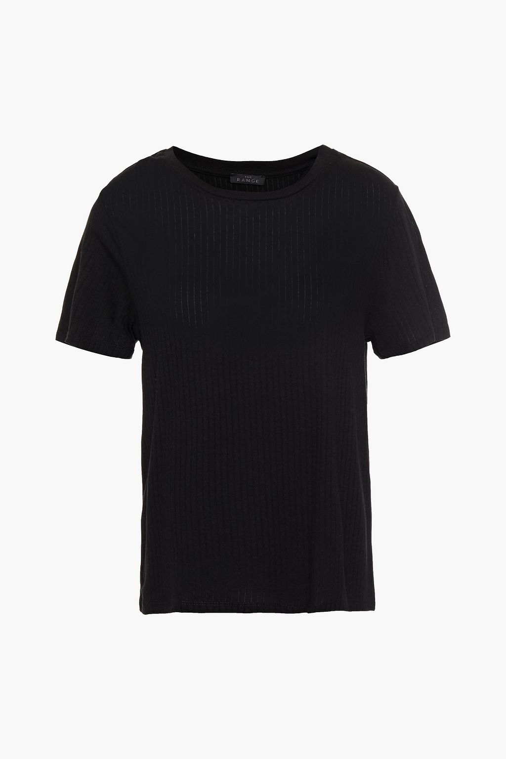 Ribbed Tencel and cotton-blend T-shirt 