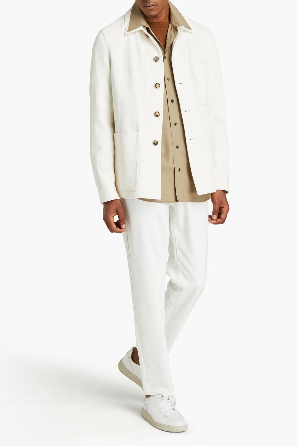 JOSEPH Denis Workers cotton and linen-blend twill overshirt