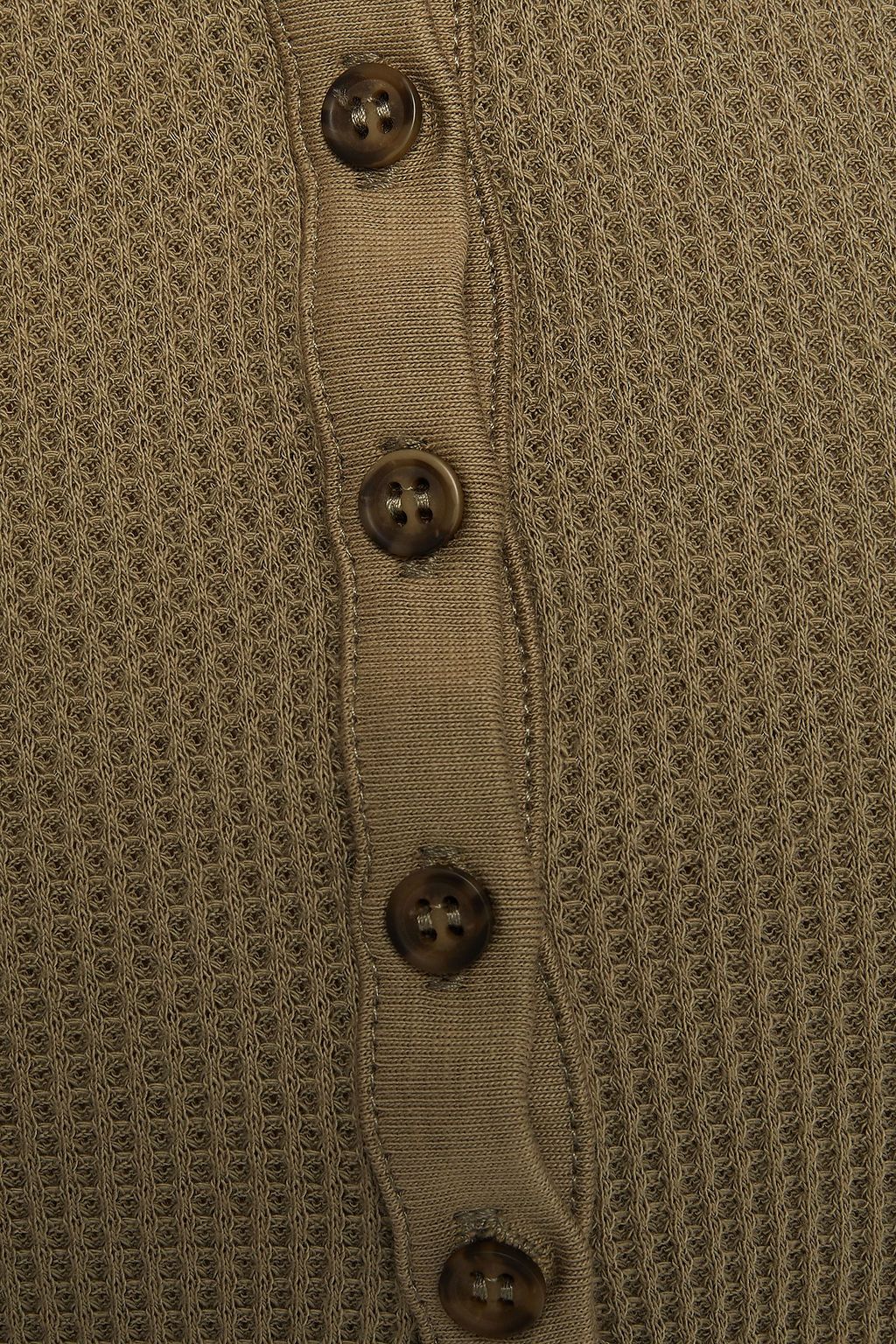 THE RANGE Waffle-knit cotton-blend top