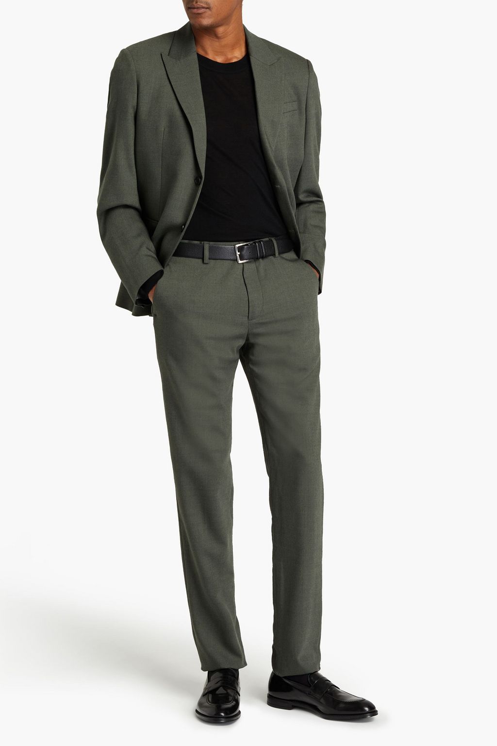 JOSEPH Jack slim-fit wool-blend flannel suit pants