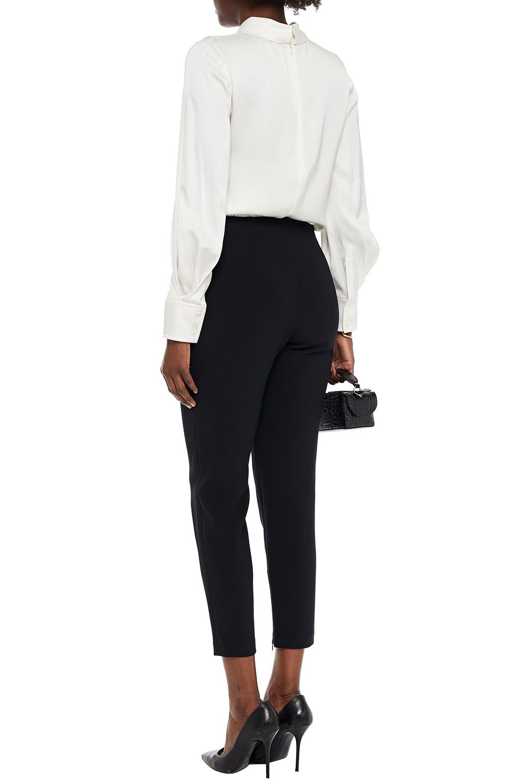SACHIN & BABI Cropped crepe slim-leg pants