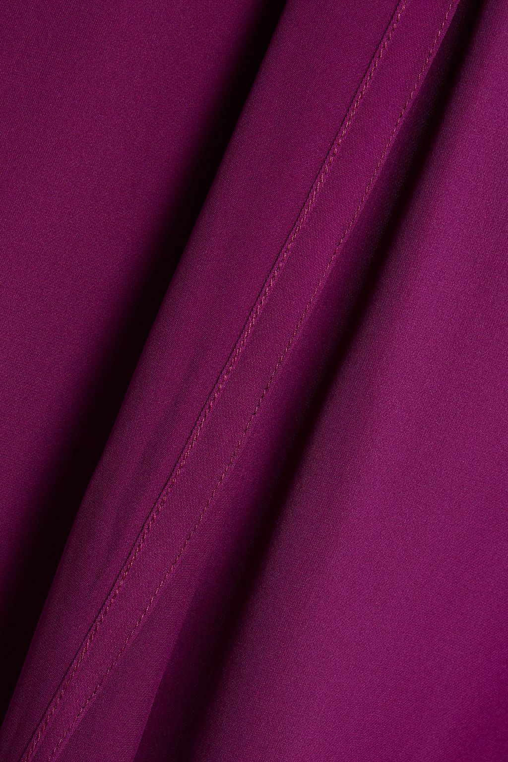 ROLAND MOURET Lolo ruffled lace-trimmed silk crepe de chine blouse