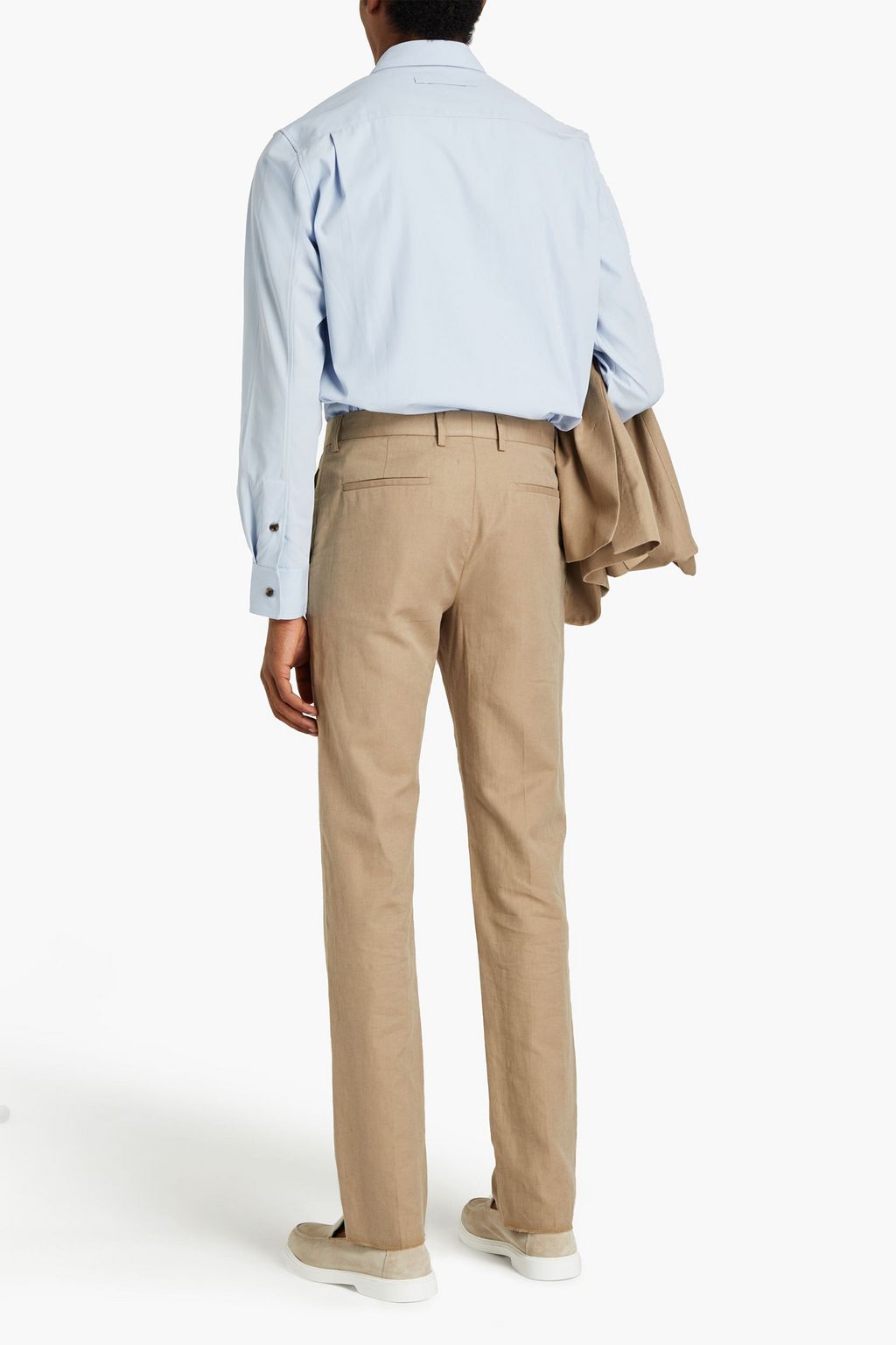JOSEPH Jack slim-fit cotton and linen-blend canvas suit pants