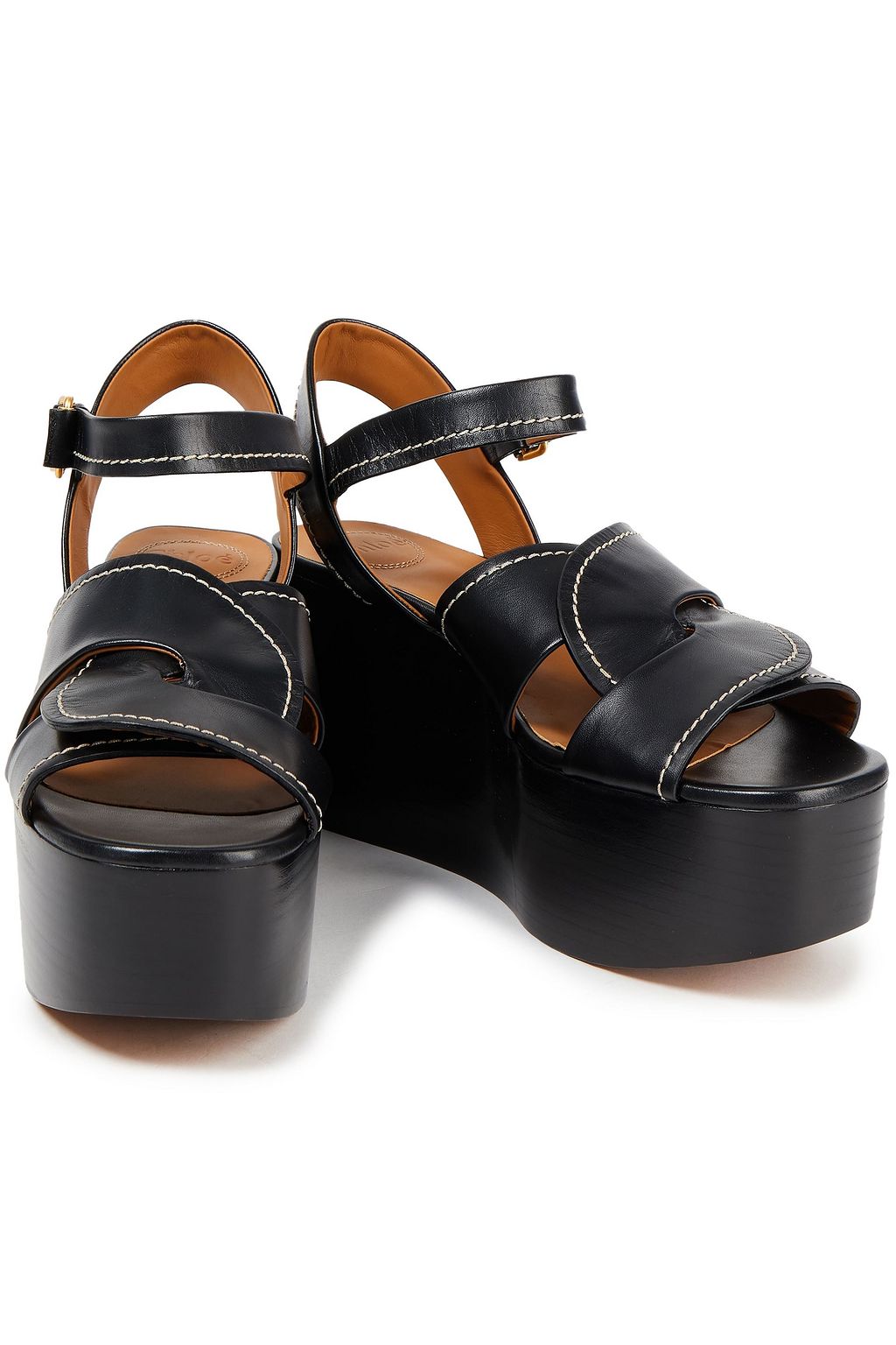 CHLOÉ Leather platform sandals