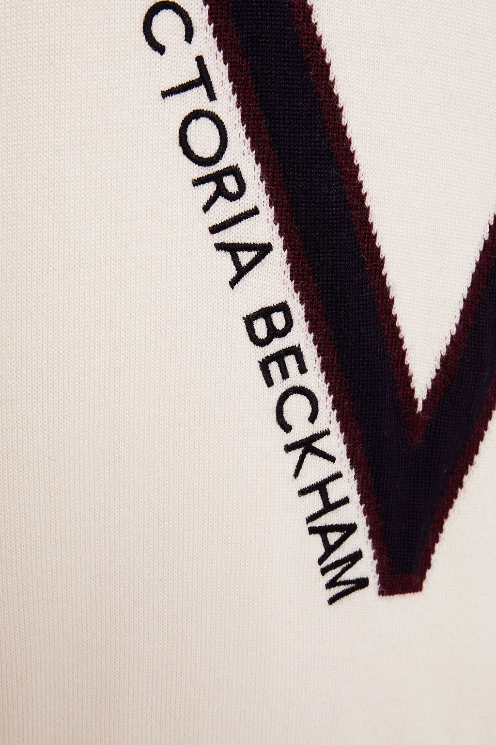 VICTORIA, VICTORIA BECKHAM Pullover aus Wolle mit Intarsienmuster