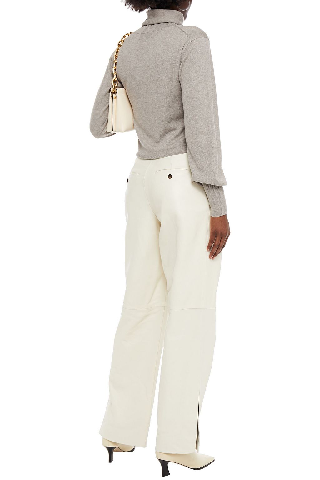 NAADAM Marled silk and cashmere-blend turtleneck sweater