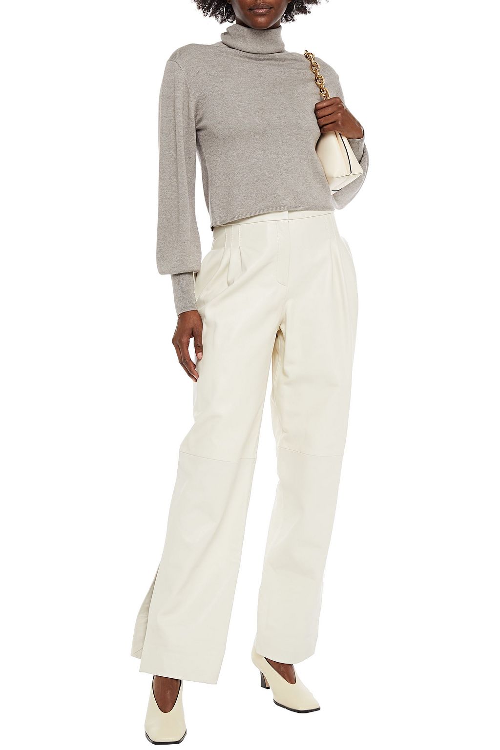 NAADAM Marled silk and cashmere-blend turtleneck sweater