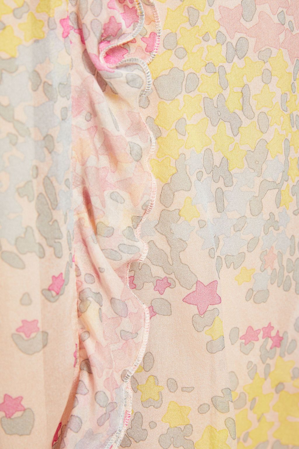 REDVALENTINO Printed silk-chiffon blouse