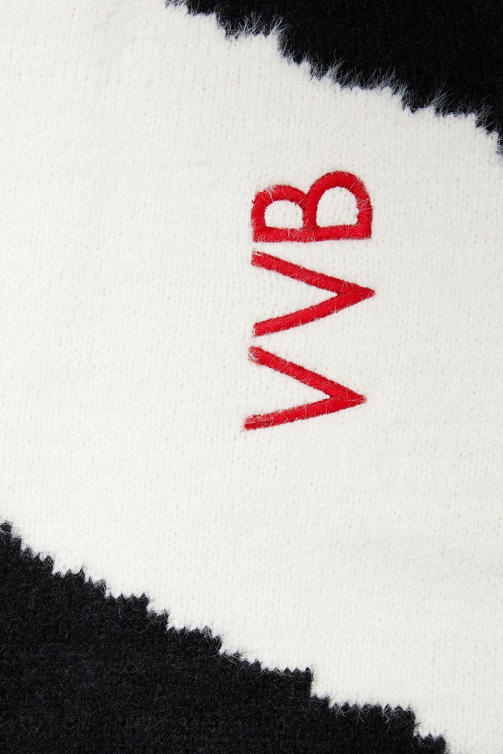 VICTORIA, VICTORIA BECKHAM Jacquard-knit scarf