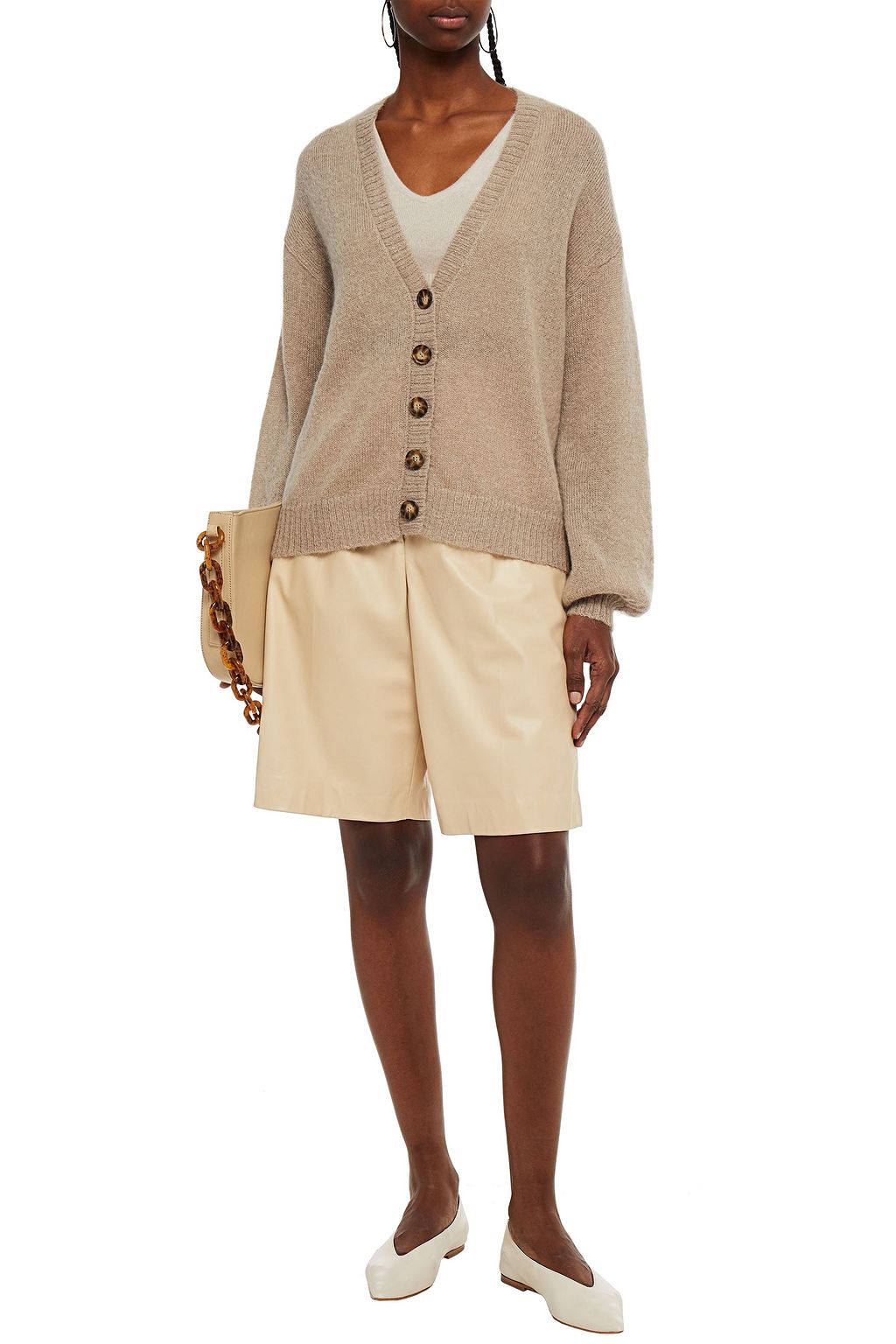 NAADAM Brushed knitted cardigan