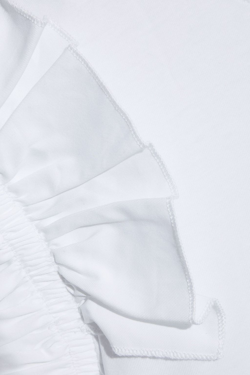 VICTORIA, VICTORIA BECKHAM Ruffled organic cotton-jersey T-shirt