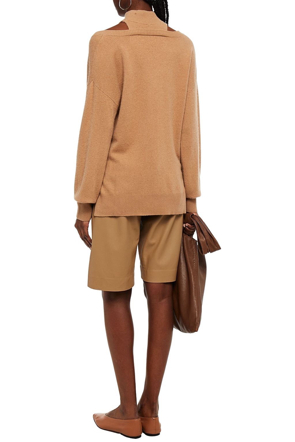NAADAM Cutout cashmere turtleneck sweater