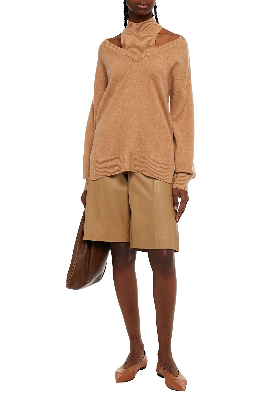 NAADAM Cutout cashmere turtleneck sweater