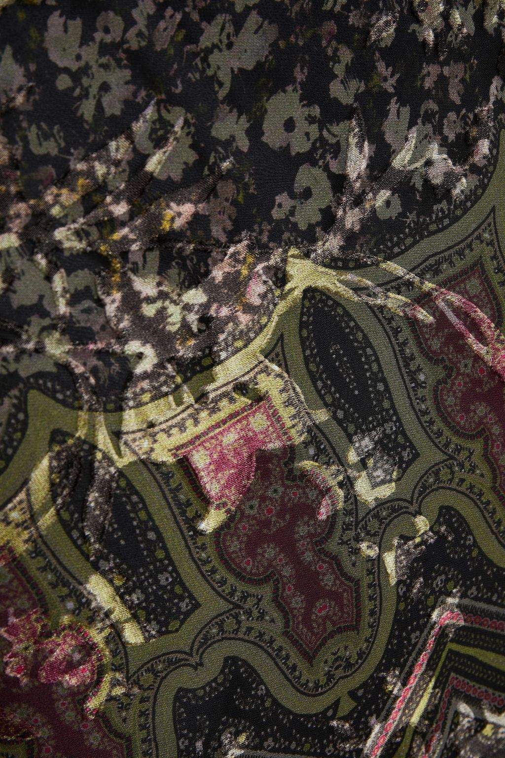 ETRO Printed fil coupé silk-blend maxi skirt