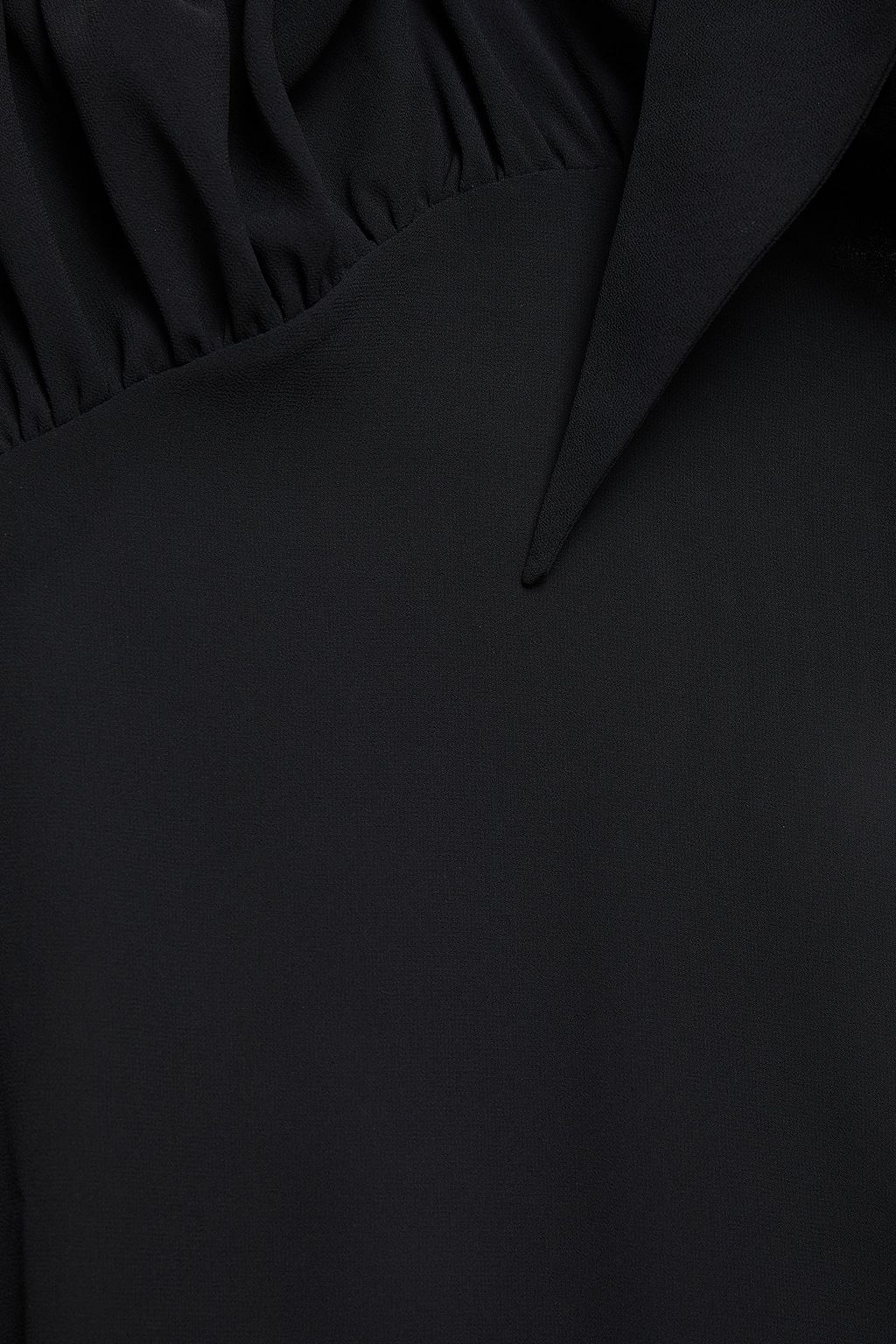 16ARLINGTON Ruched chiffon blouse