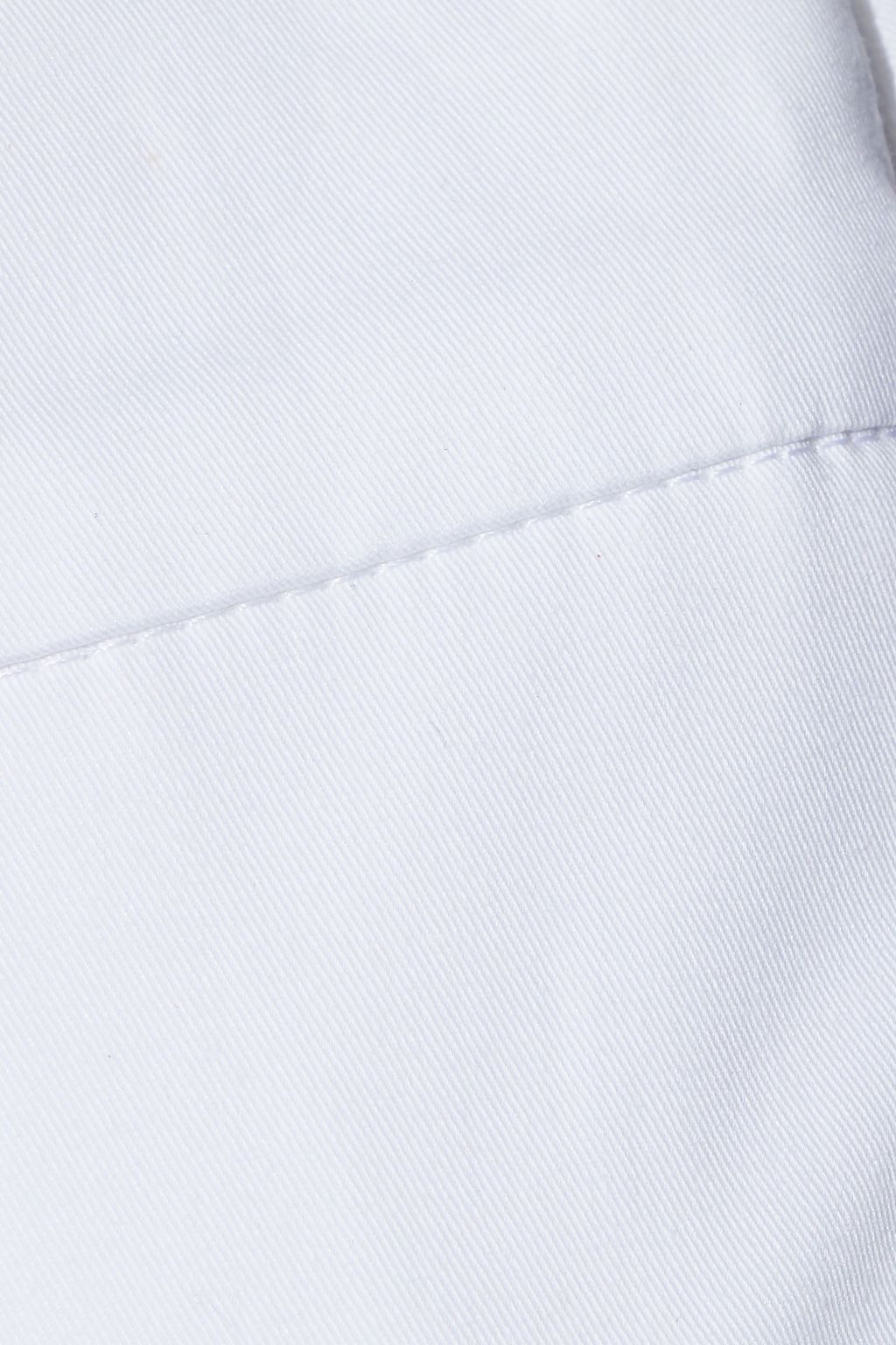 OSCAR DE LA RENTA Cotton-blend poplin straight-leg pants