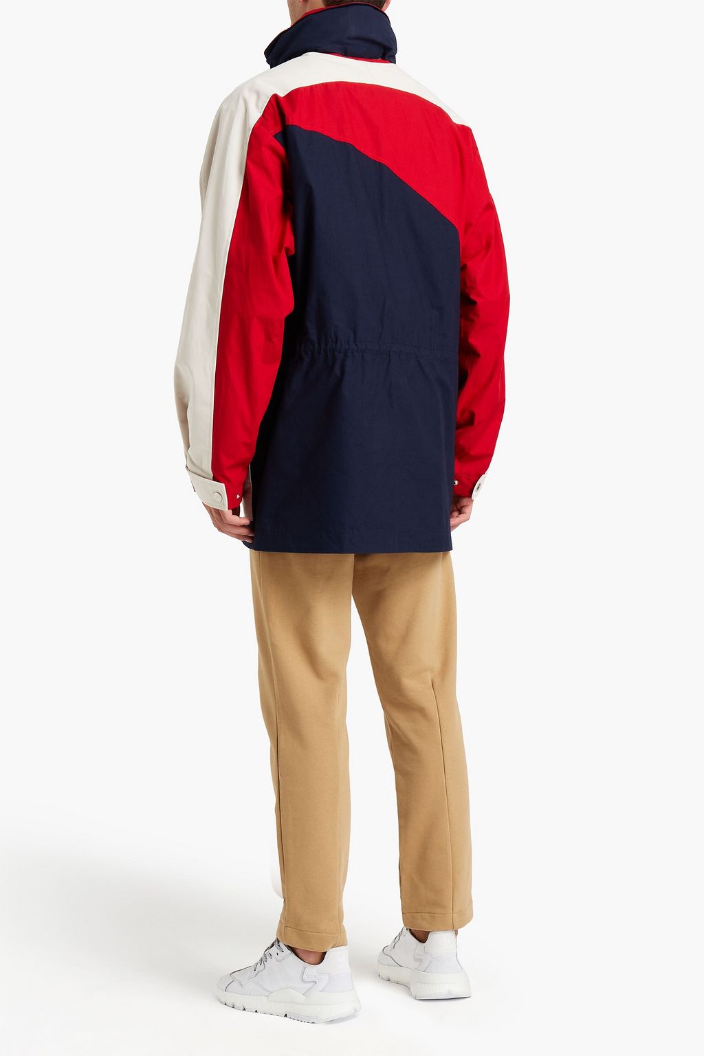 KENZO Parka aus einer Baumwollmischung in Colour-Block-Optik
