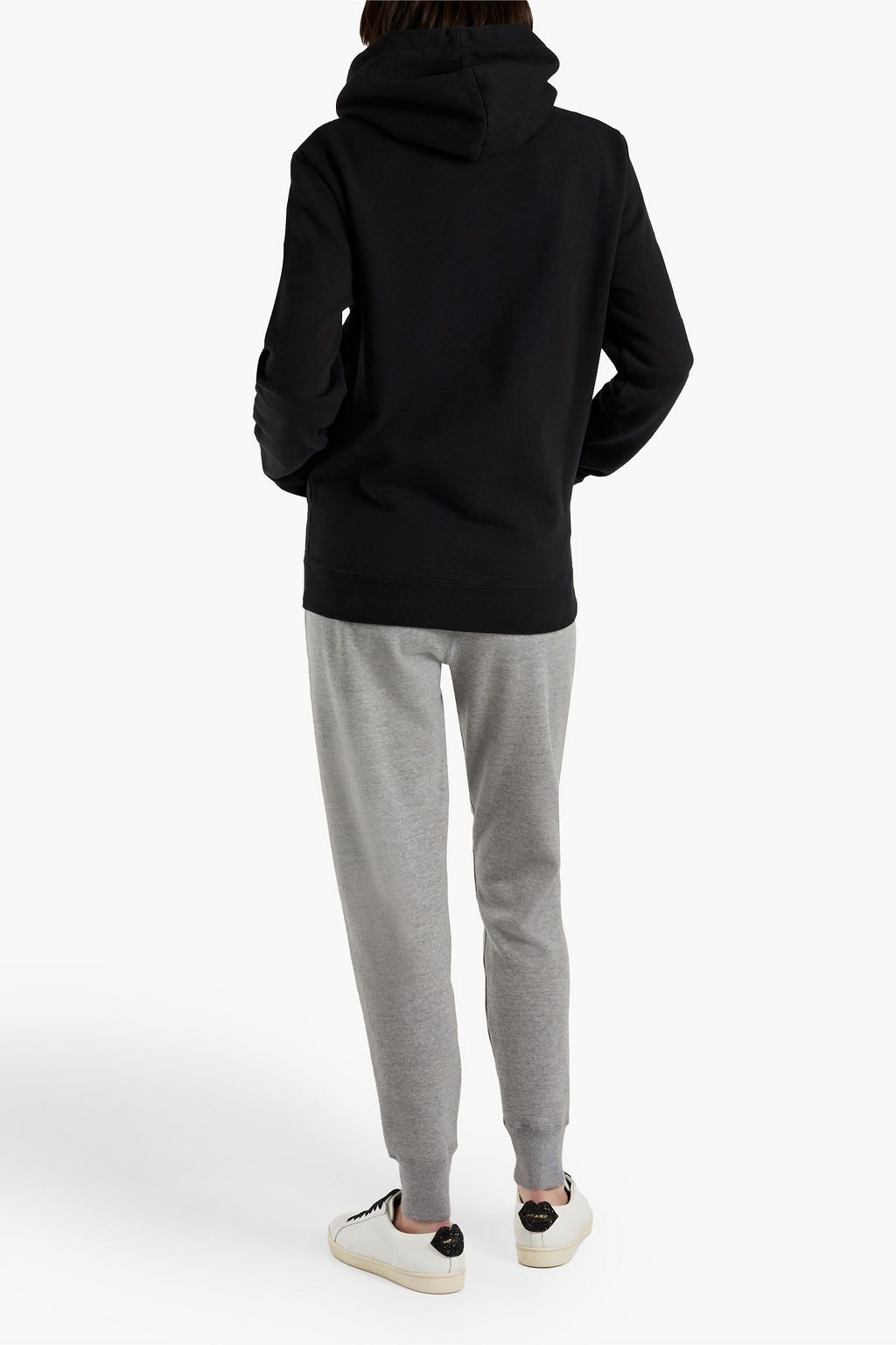 SAINT LAURENT フレンチコットンテリー フーディ プリント入り