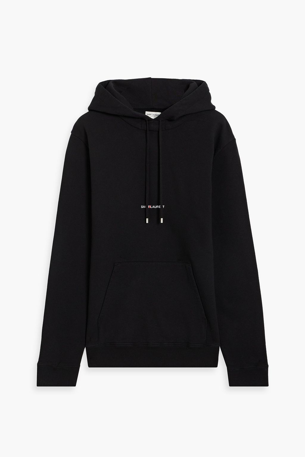 SAINT LAURENT Printed French cotton-terry hoodie | THE OUTNET