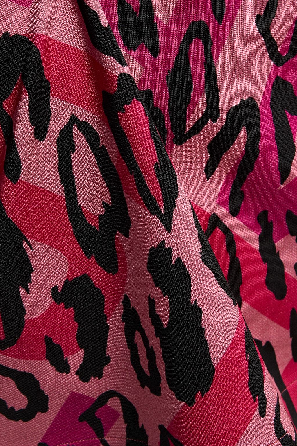 JUST CAVALLI Leopard-print jersey top