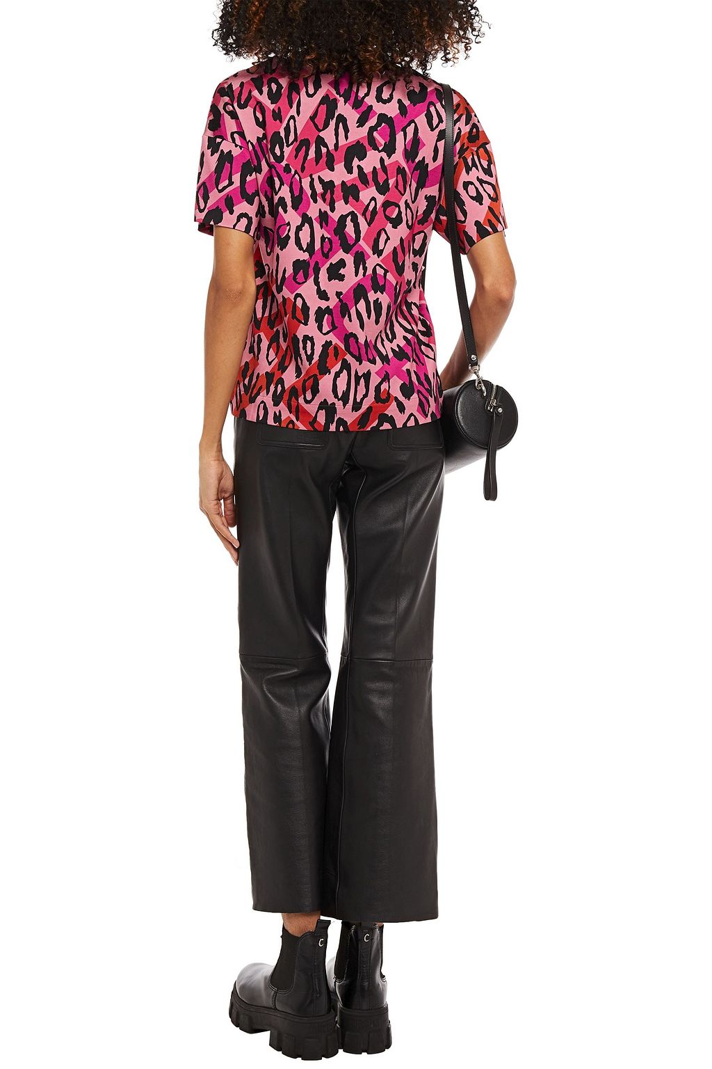 JUST CAVALLI Leopard-print jersey top